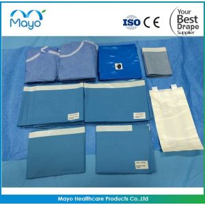 Buy cheap Blue Operating Theatre Drapes SMS PP Universal Surgical Pack product