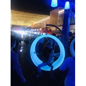 Buy cheap Amusement Facility Glow Led Swings With Hanging Frame from wholesalers