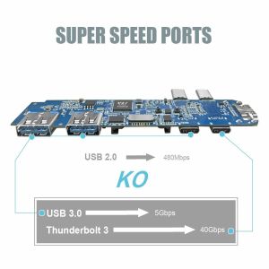 Buy cheap Aluminum USB Type-C Hub Adapter Dongle 50Gbs for 2016-2018 MacBook Pro 13