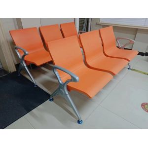 Padded Hospital Waiting Room Chair with Steel Frame