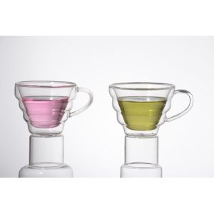 Buy cheap Double wall glass, Heat-resistant  glass cup, borosilicate glass, Espresso, Latte, Cappuccino cup from wholesalers