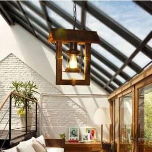 Buy cheap Loft Style Antique Chandelier Retro Nostalgic Lamp Restaurant Bar Aisle Balcony Bamboo Pendant Light(WH-VP-144) from wholesalers