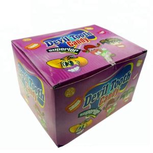 Buy cheap Novelty Design Fresh Fruit Lollipops Devil Tooth Shape Interesting Pattern from wholesalers