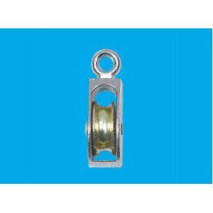 Buy cheap nickle plated fixed eye us type pulley with single wheel from wholesalers