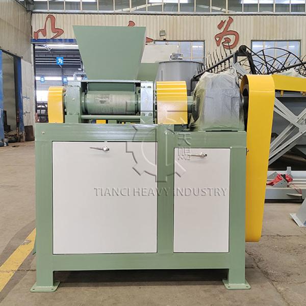Buy cheap Dry Powder Double Roller Granulator Ammonium Sulfate Granulation Equipment Fertilizer Granule Making Machine from wholesalers