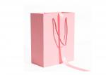 Buy cheap Custom Logo Romantic Pink Underwear Shopping Paper Bag With Rope Handles from wholesalers