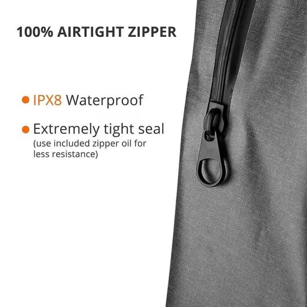 Backpack for Outdoor Camping Hiking IXP7 Waterproof TPU Airtight Zipper Backpack School Outdoor Travel Sport Gym Laptop Dry Duffel Ocean Camping Beach