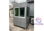 Buy cheap Prefabricated Safe Security Sentry Box Light Steel Structure Building Sandwich Panel from wholesalers