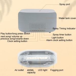 Buy cheap HOMEFISH 400ml Ultrasonic Flame Air Humidifier With Bluetooth from wholesalers