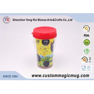 Buy cheap Big Eco-Friendly Double Wall Plastic Travel Cups With Lids , 12oz/350ml from wholesalers