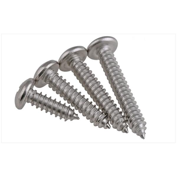 Quality Stainless Steel Phillips Rounded Head Screws for Sheet Metal DIN7981 Pan Head Phillips Drive Tapping Screws for sale