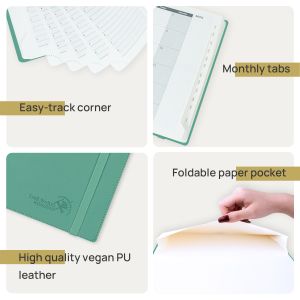Buy cheap OEM Green Medium Academic Planner With Monthly And Weekly Schedule from wholesalers
