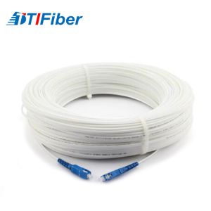 Buy cheap Simplex FTTH Drop Cable SC/UPC Optical Fiber Patch Cord With Black/ White LSZH Jacket from wholesalers