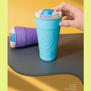 Buy cheap Customized Reusable PP Silicone Travel Mug With Silicone Sleeve from wholesalers