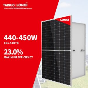 23% Panel Efficiency Longi Hi-MO 6 LR5-54HTH 440-450M Solar Panel TUV CE Single