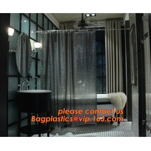 Custom Polyester Printing Shower Curtain, waterproof fireproof hook kids