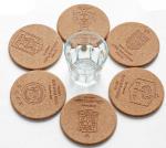 Buy cheap Top Rated Nature Cork Coaster with silkscreen logo, good for home and hotel from wholesalers