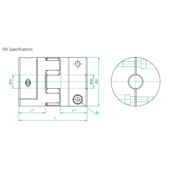 Cutting Work SRJ-65C Jaw Coupling 65×90mm Flexible Coupling Plastic Couplings