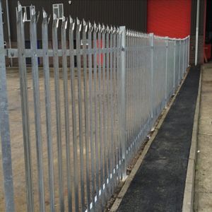 2.4m Height Steel Palisade Fencing With Powder Coating Finished Surface