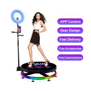 Buy cheap Customized Internal Led Video 360 Rotating Photo Booth 80cm With Storage from wholesalers