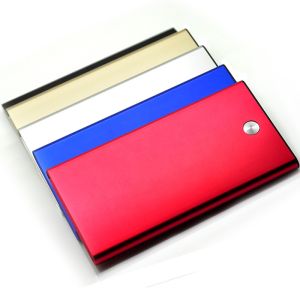 dual usb slim power bank with aluminium case