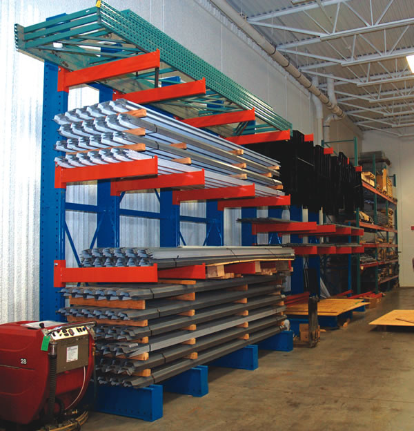 Buy cheap Double Arm Cantilever Warehouse Racks , Cantilever Pallet Racking Customized Width from wholesalers