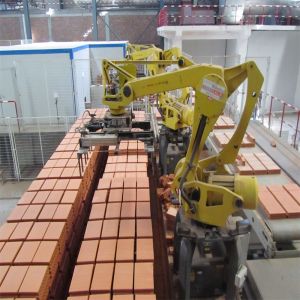 Buy cheap Brick Plant Automatic Robot System With Stacking Grippers Yellow from wholesalers