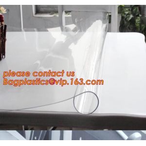 Buy cheap ECO 0.23mm Multi Sizes Customization Made Soft Glass Transparent Waterproof Oilproof PVC Tablecloths Table Cover TPU EVA from wholesalers