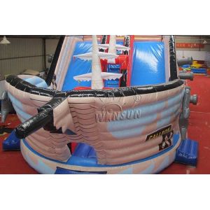Buy cheap Pirate Ship Style Huge Inflatable Dry Slide Waterproof UV Protective from wholesalers