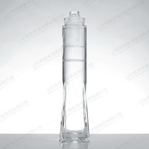 Custom Size Accepted Cylinder Brandy Glass Bottle Sale Gin Liquor with Parfum