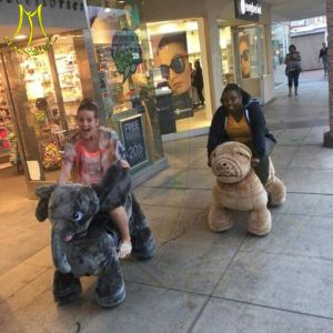 Hansel coin operated walking animal electric mountable for children