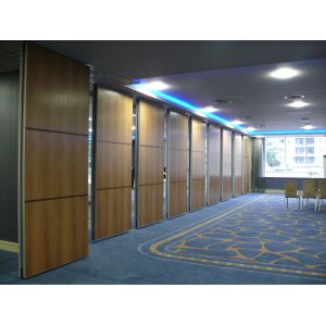 Commercial Movable Aluminum Office Sliding Partition Walls With Smooth Arc