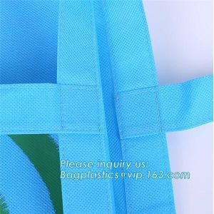 Customized polypropylene tnt white laminated non woven bag, Customized foldable