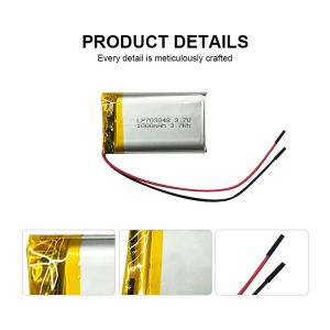 Buy cheap Power Lithium Polymer Battery 3.7v 1000mah LiPo Battery 703048 from wholesalers