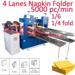 Buy cheap Super High Speed 4 Lines Automatic Napkin Machinery For Z Fold Paper Napkin 5200 Sheet/Min from wholesalers