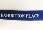 20MM Blue Tube Silk Screen Lanyards / Badge Holders Lanyards With Split Ring