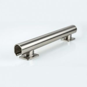 Heavy-Duty Stainless Steel Handrails with PVD Finish for Glass Fencing