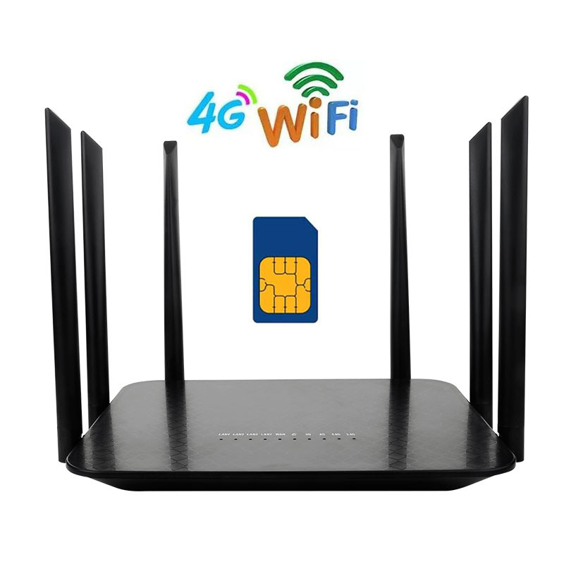 Buy cheap WiFi CPE 5dBi High Gain 5g mesh router 6 Antennas 1200Mbps Dual Band LTE Modem from wholesalers