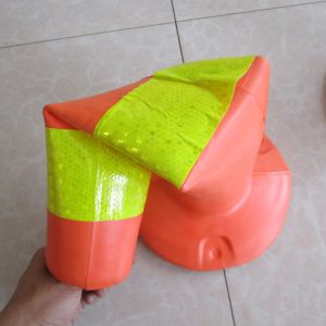 Foldable Traffic Warning Post EVA Bollard 18 Inch Height