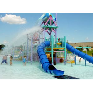 Interactive Water Aqua Park Play Slide