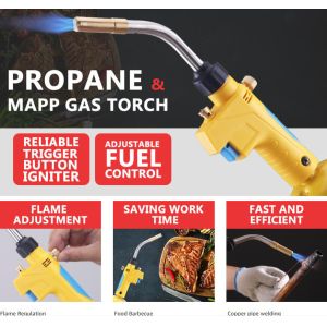 Buy cheap ODM Customized Upper Trigger Start Propane Blow MAPP Gas Torch for Soldering and Brazing from wholesalers