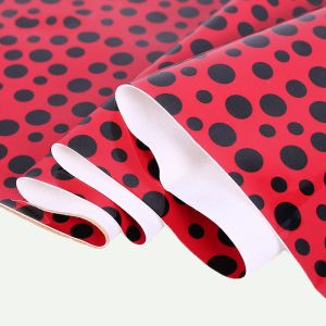 Buy cheap Polka Dot PU Faux Leather Soft Brush Bottom Polyurethane Fabric Leather from wholesalers