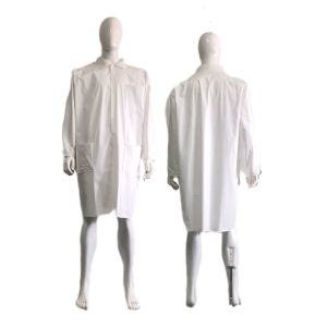 Buy cheap Nonwoven Disposable White Button Closure Lab Coat S-2XL from wholesalers