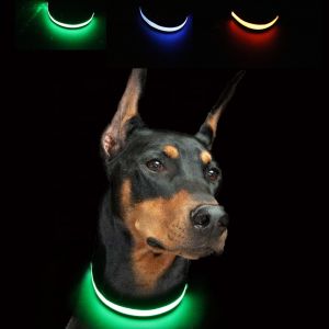 Buy cheap Custom Nylon Glowing Rechargeable Usb Safety Dog LED Collars from wholesalers