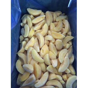BRC New Crop 1/8 Cut IQF Frozen Peach Slices
