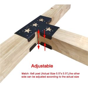 Applicable scene Elevated Wood Stand Kit for Wood Beams Pergola Gazebo Modular