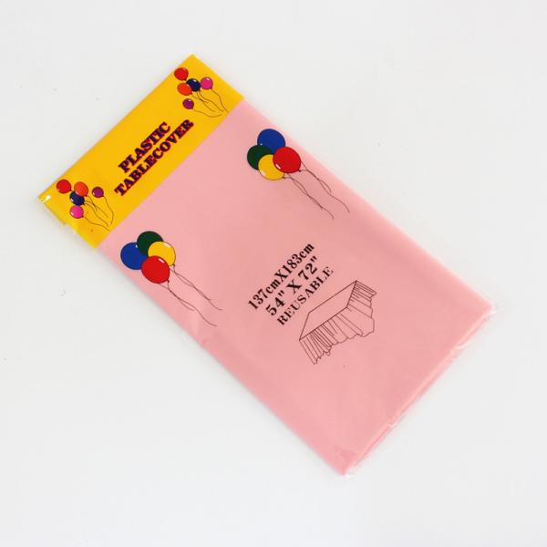 Quality Party Plastic Tablecloth 5 Pack Red Disposable Rectangle Table Cover for sale