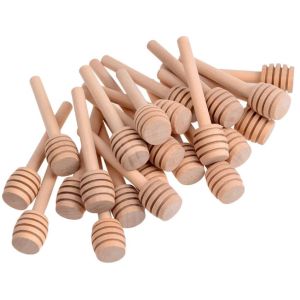 Buy cheap 3 Inch Honeycomb Bamboo Kitchen Utensils Wood Honey Sticks Dipper from wholesalers