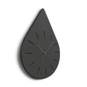 Teardrop Black 5mm Mdf Wall Clock Home Decoration Silent Wall Clock