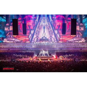 Buy cheap 1R1G1B Indoor Rental Led Display , Led Video Wall Curtain 1200cd/m2 Brightness from wholesalers